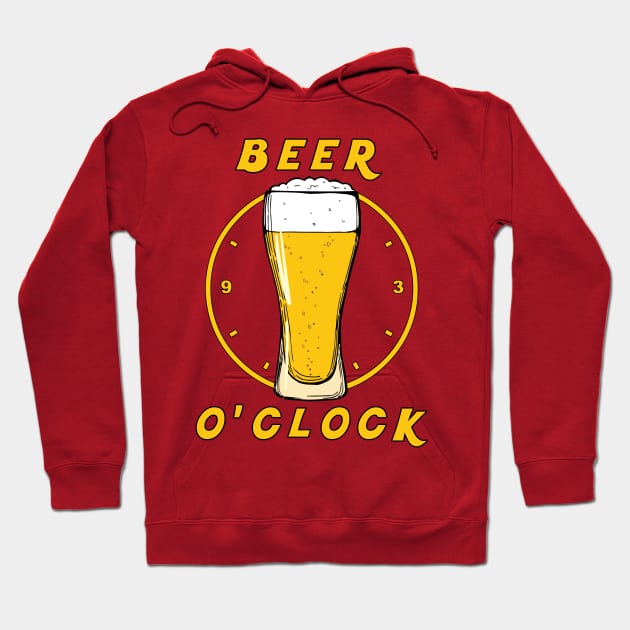 It's Beer O'clock! Hoodie by lilmousepunk